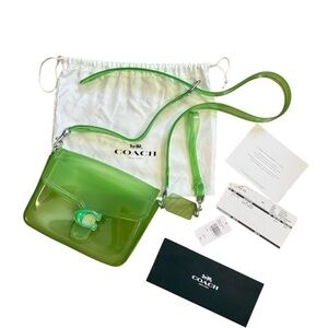 Coachtopia green jelly tabby shoulder bag!